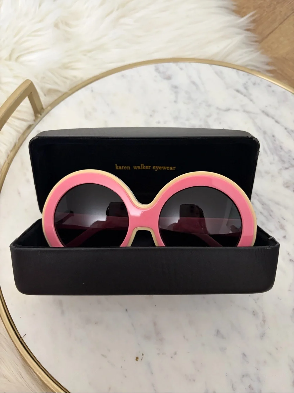 Karen Walker Pink Iris Sunglasses